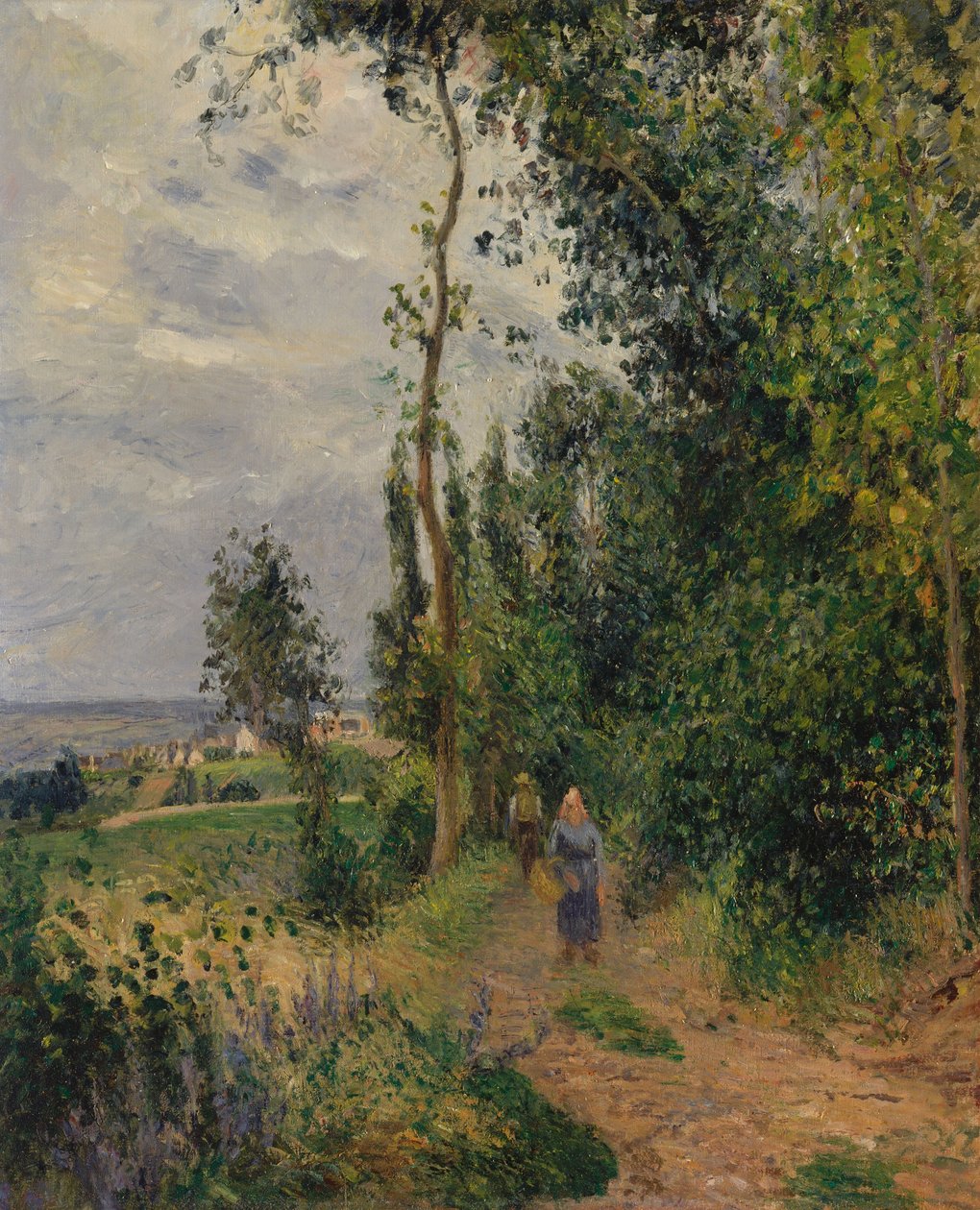 Côte des Grouettes, Pontoise yakınlarında, 1878 dolayları (tuval üzerine yağlı boya) by Camille Jacob Pissarro