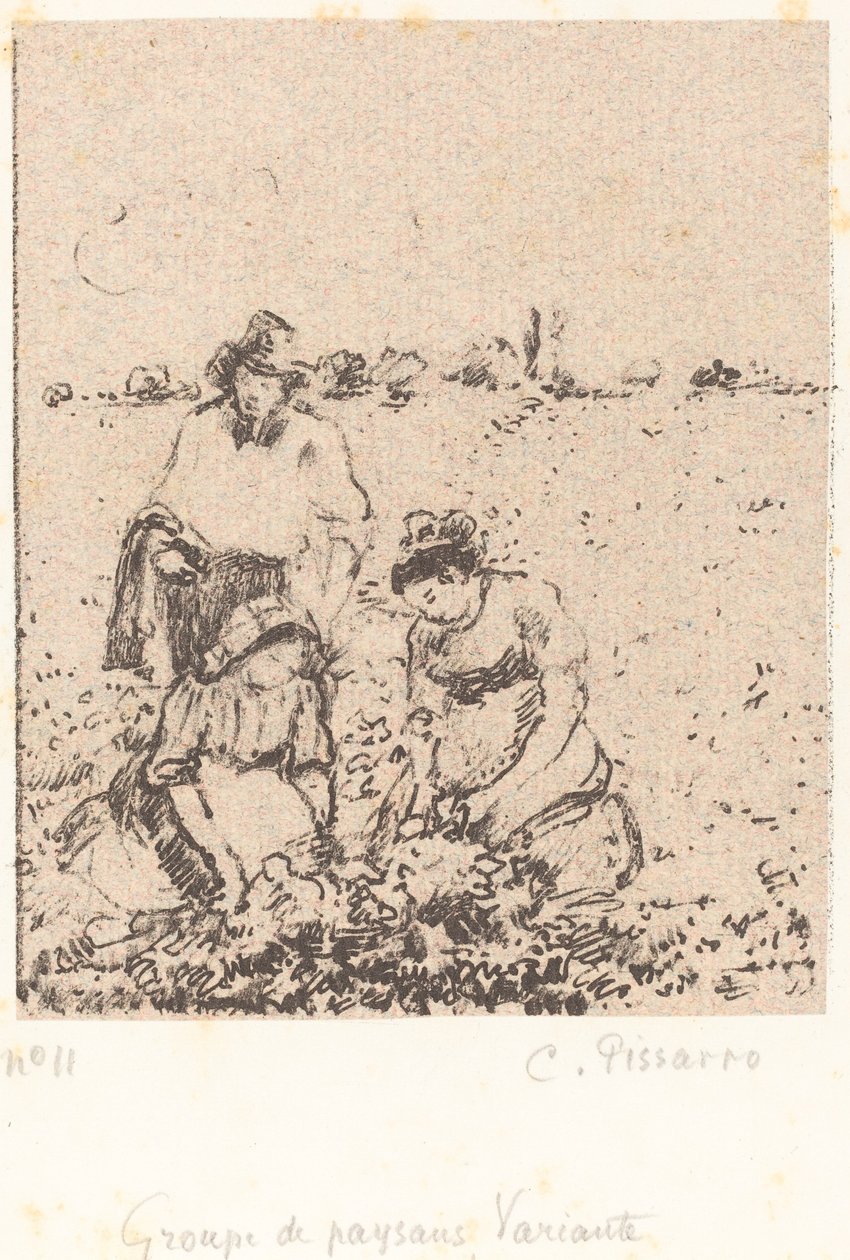 Köylü Grubu by Camille Pissarro