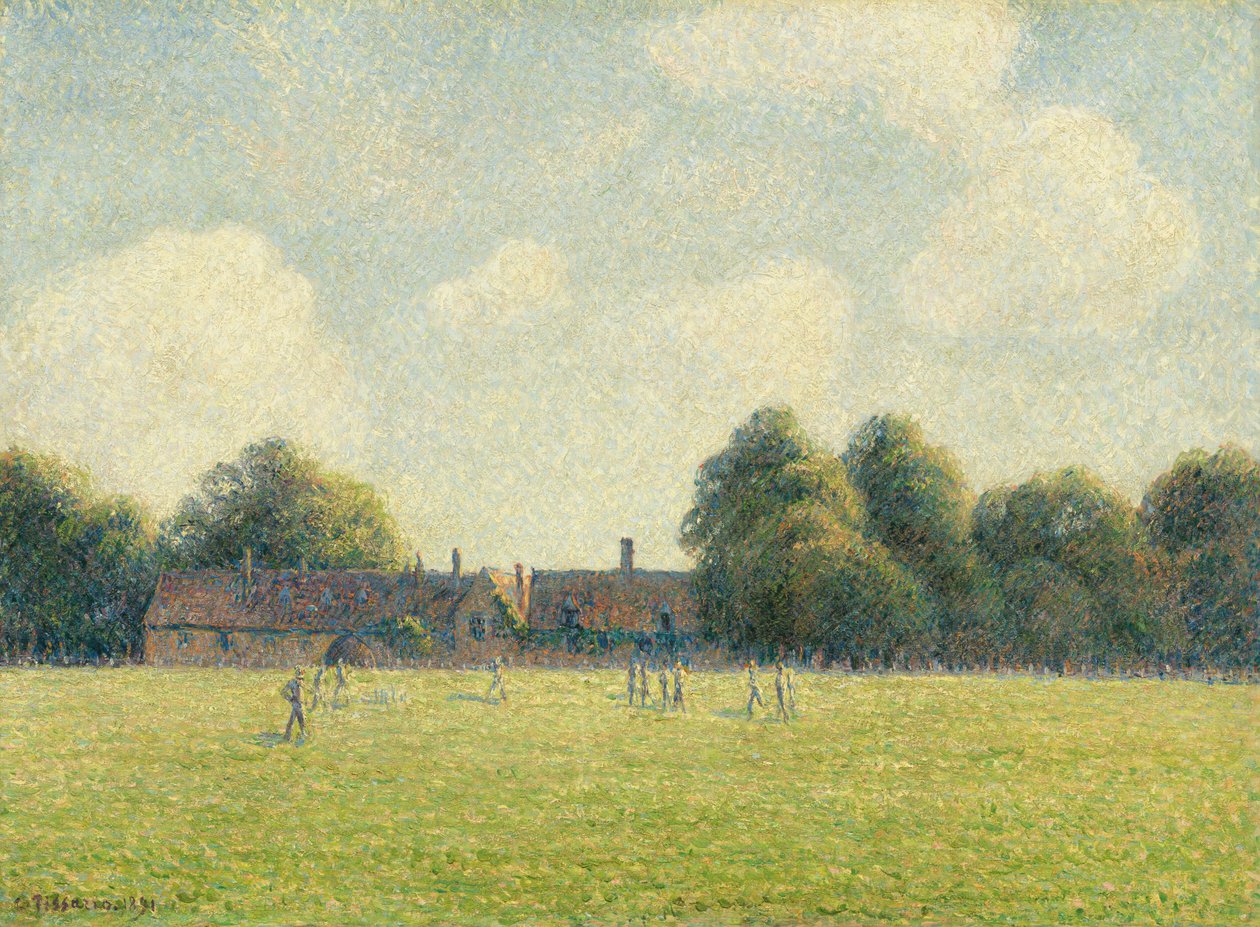 Hampton Court Yeşil, 1891. by Camille Pissarro