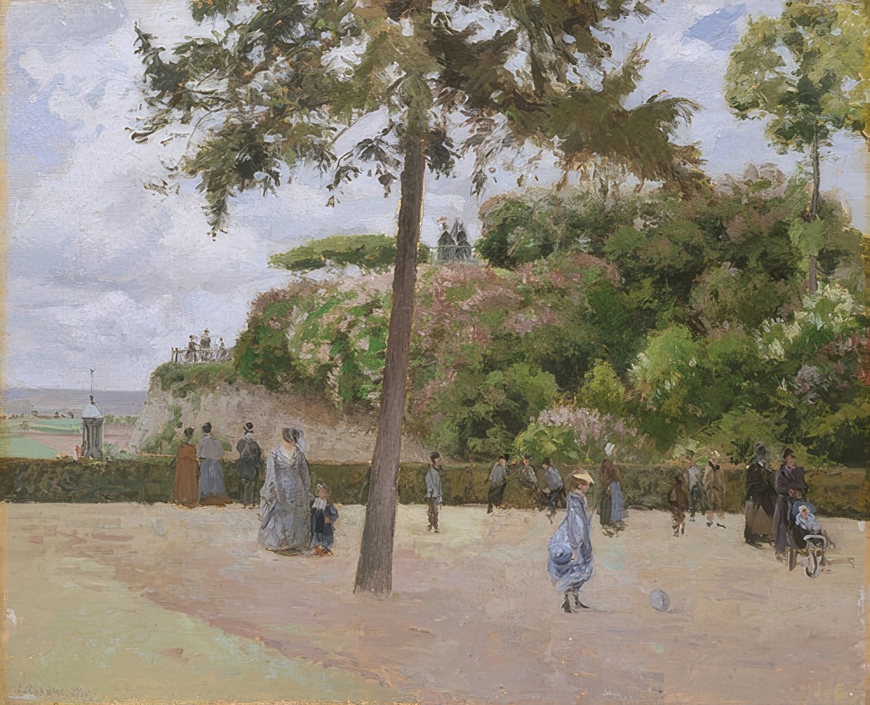Pontoise parkında. 1874 by Camille Jacob Pissarro