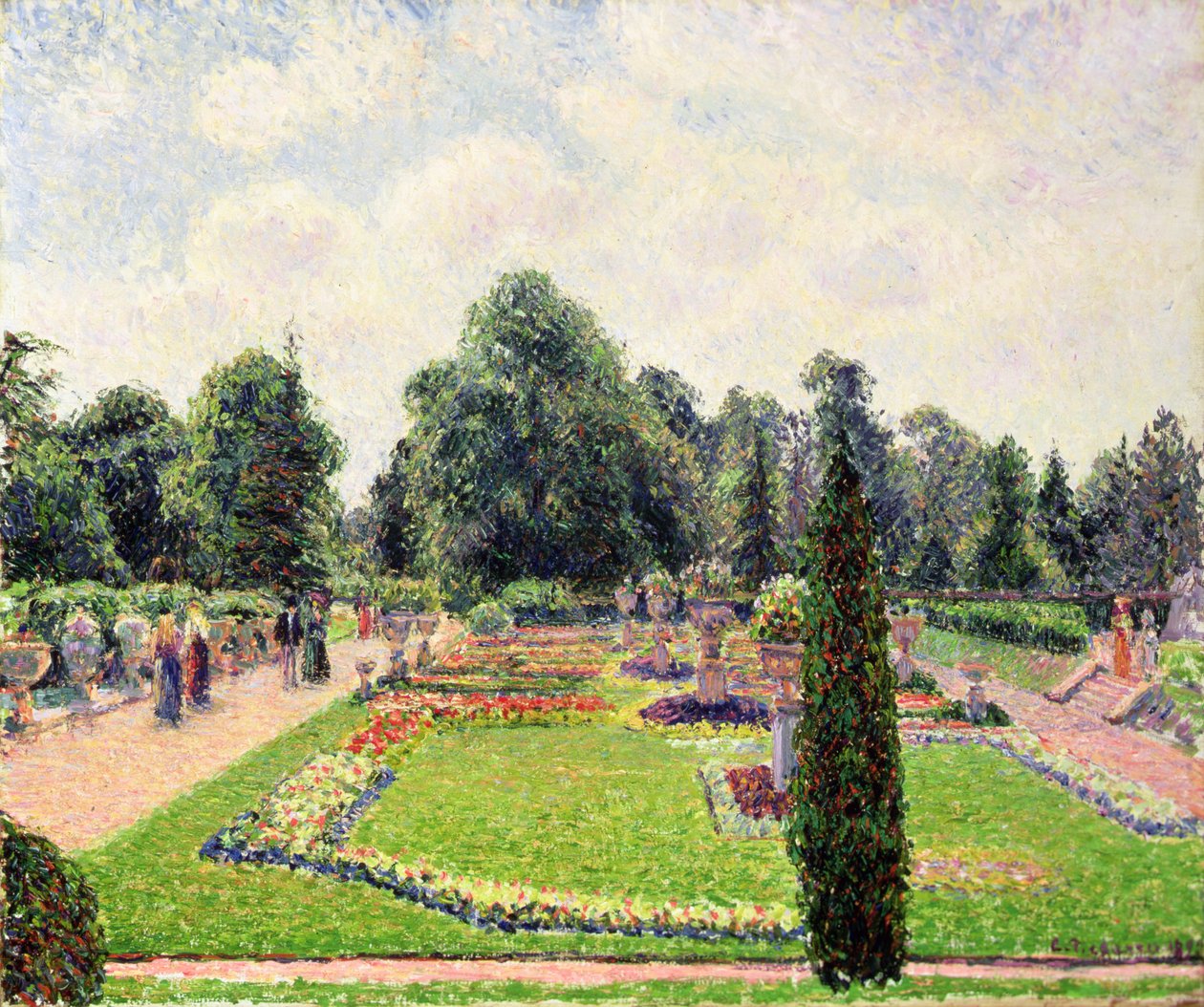 Kew Bahçeleri - Büyük Seraya Giden Yol by Camille Jacob Pissarro