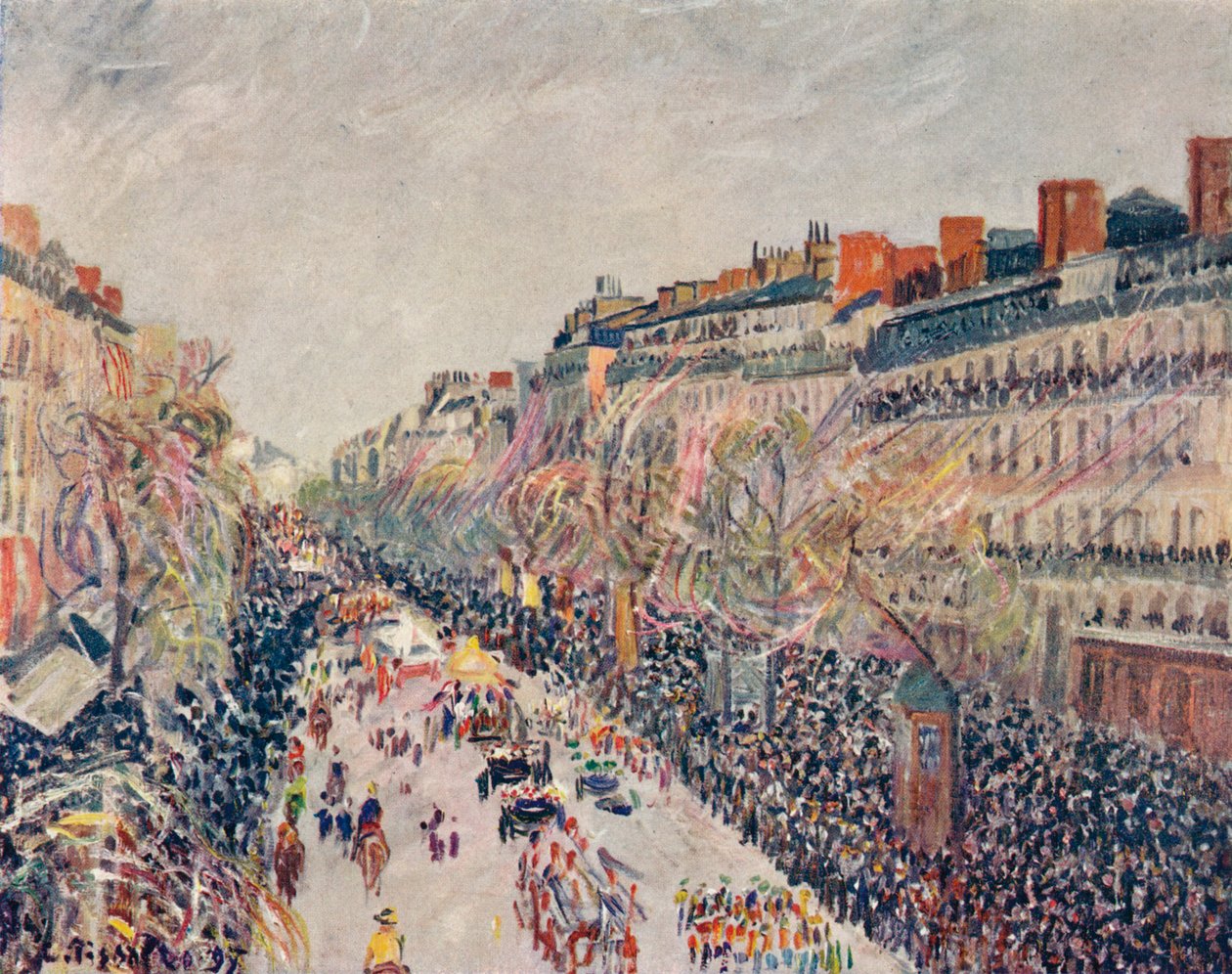 Bulvarlardaki Mi-Careme, 1897 by Camille Jacob Pissarro