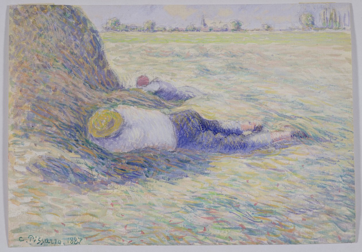 Öğle Dinlenme by Camille Jacob Pissarro