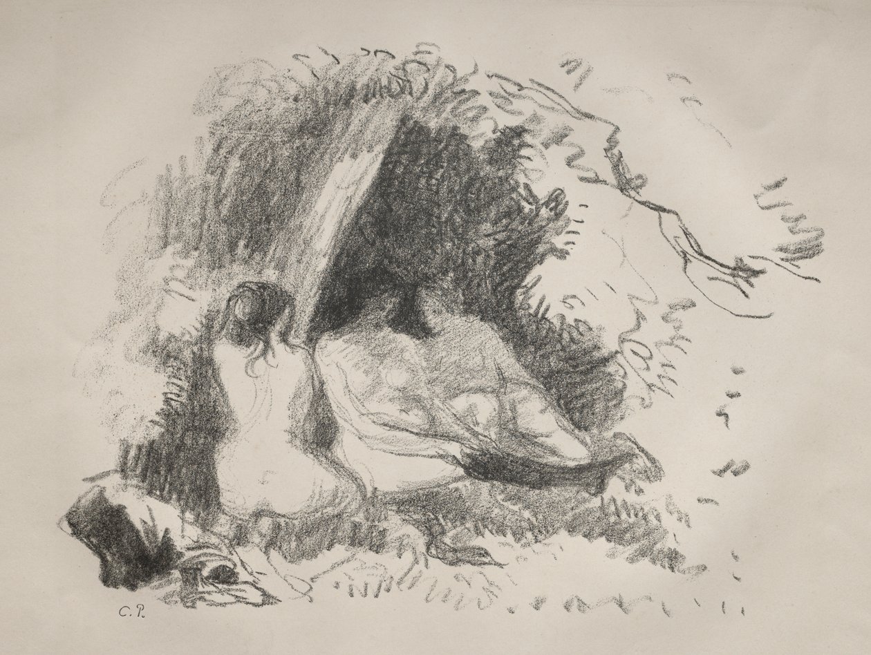 çıplak Kadınlar by Camille Pissarro