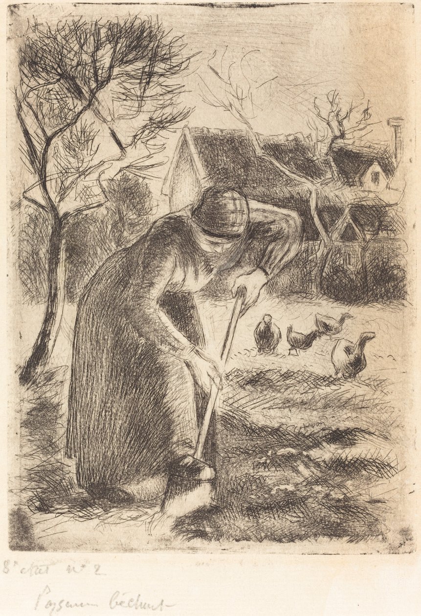 köylü işçiliği by Camille Pissarro