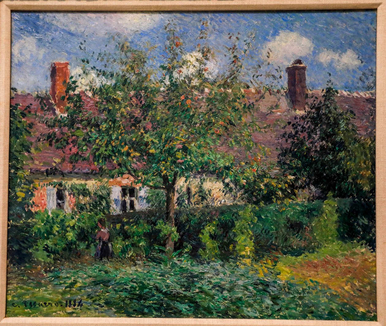 Èragny'deki Köylü Evi by Camille Pissarro