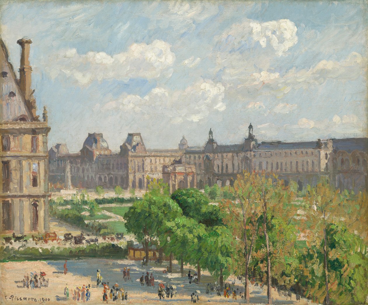 Place du Carrousel, Paris, 1900. by Camille Pissarro