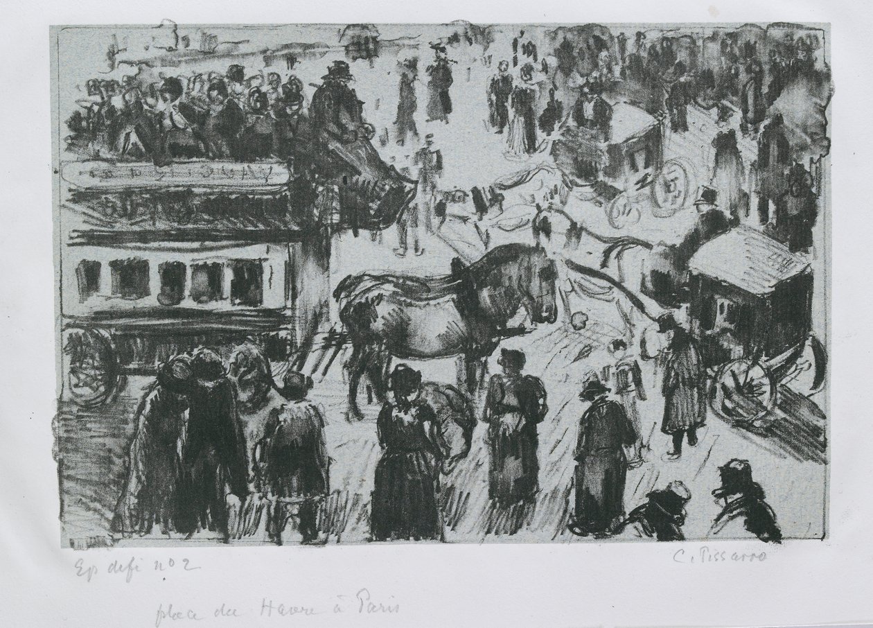Place du Havre, Paris, c1897 by Camille Pissarro