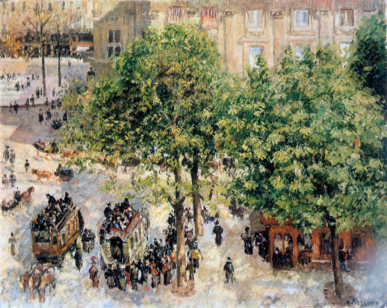 Place du Theatre-Francais, Bahar, 1898 by Camille Jacob Pissarro