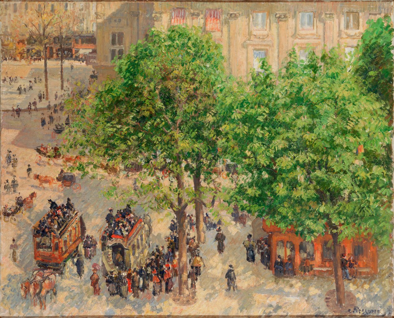 Fransız Tiyatro Meydanı, Bahar by Camille Pissarro