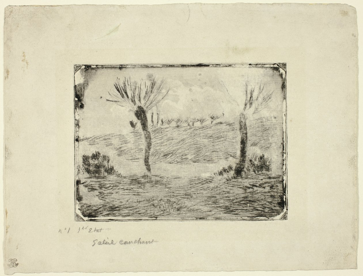Batan güneş by Camille Pissarro