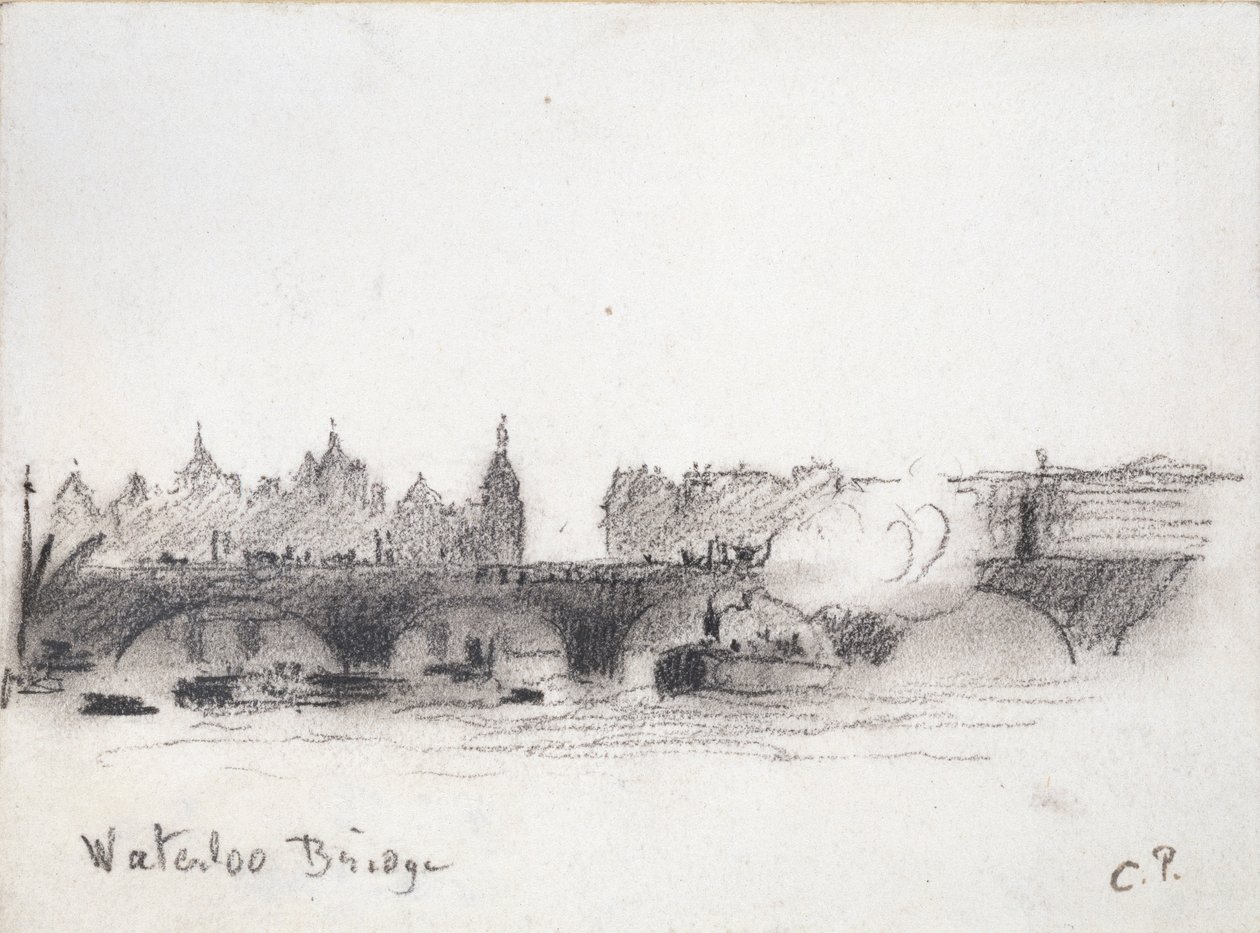 Waterloo Köprüsü Çalışması, c1900 by Camille Pissarro