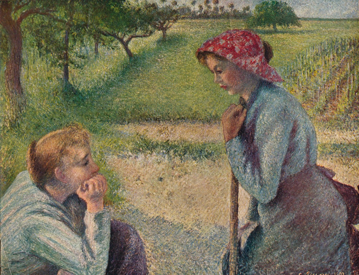 Sohbetçi, 1892, 1935. by Camille Jacob Pissarro