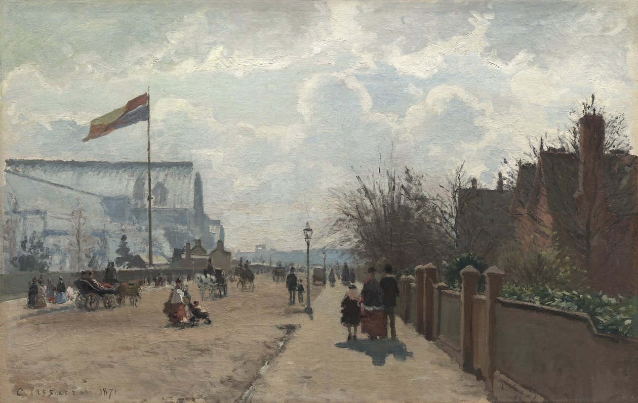 Kristal Saray, 1871. by Camille Pissarro