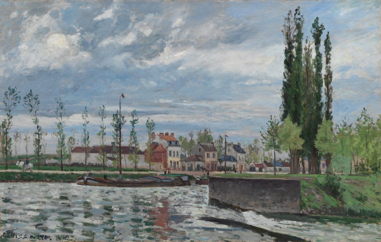 Pontoise'daki Kilit by Camille Pissarro