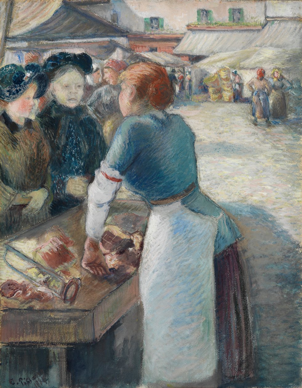 Pazar Tezgahı by Camille Pissarro
