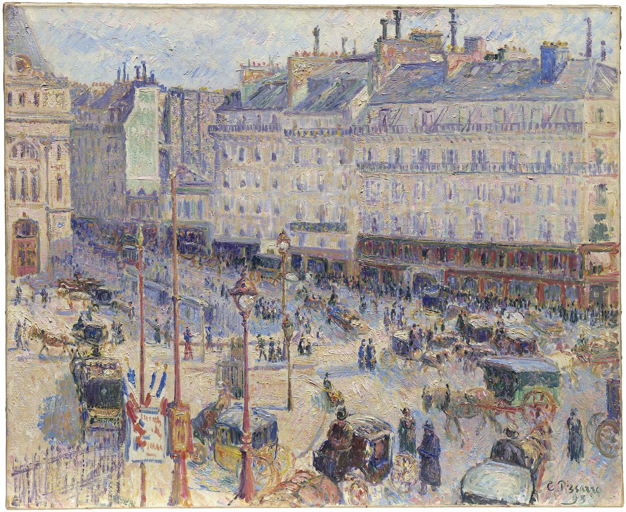 Place du Havre, Paris by Camille Pissarro