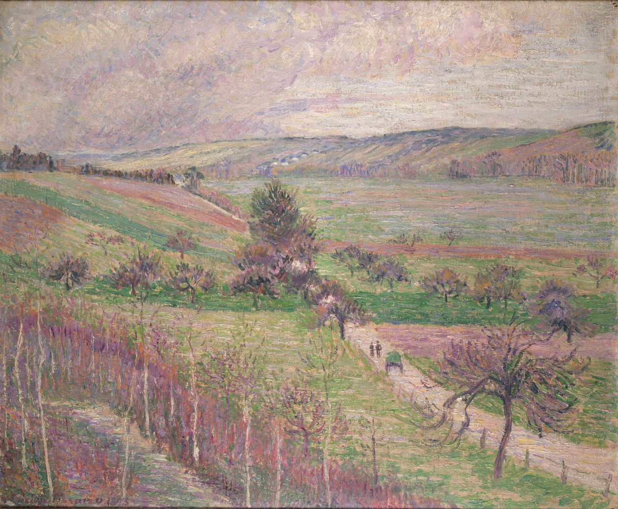 Thierceville Yolu, Erken Bahar, 1893 by Camille Pissarro