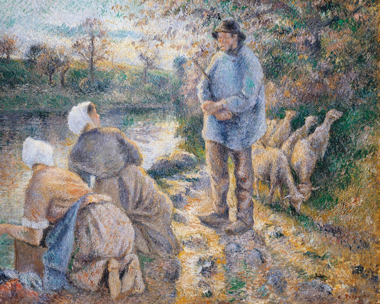 Çamaşırcı Kadınlar, Camille Pissarro by Camille Pissarro