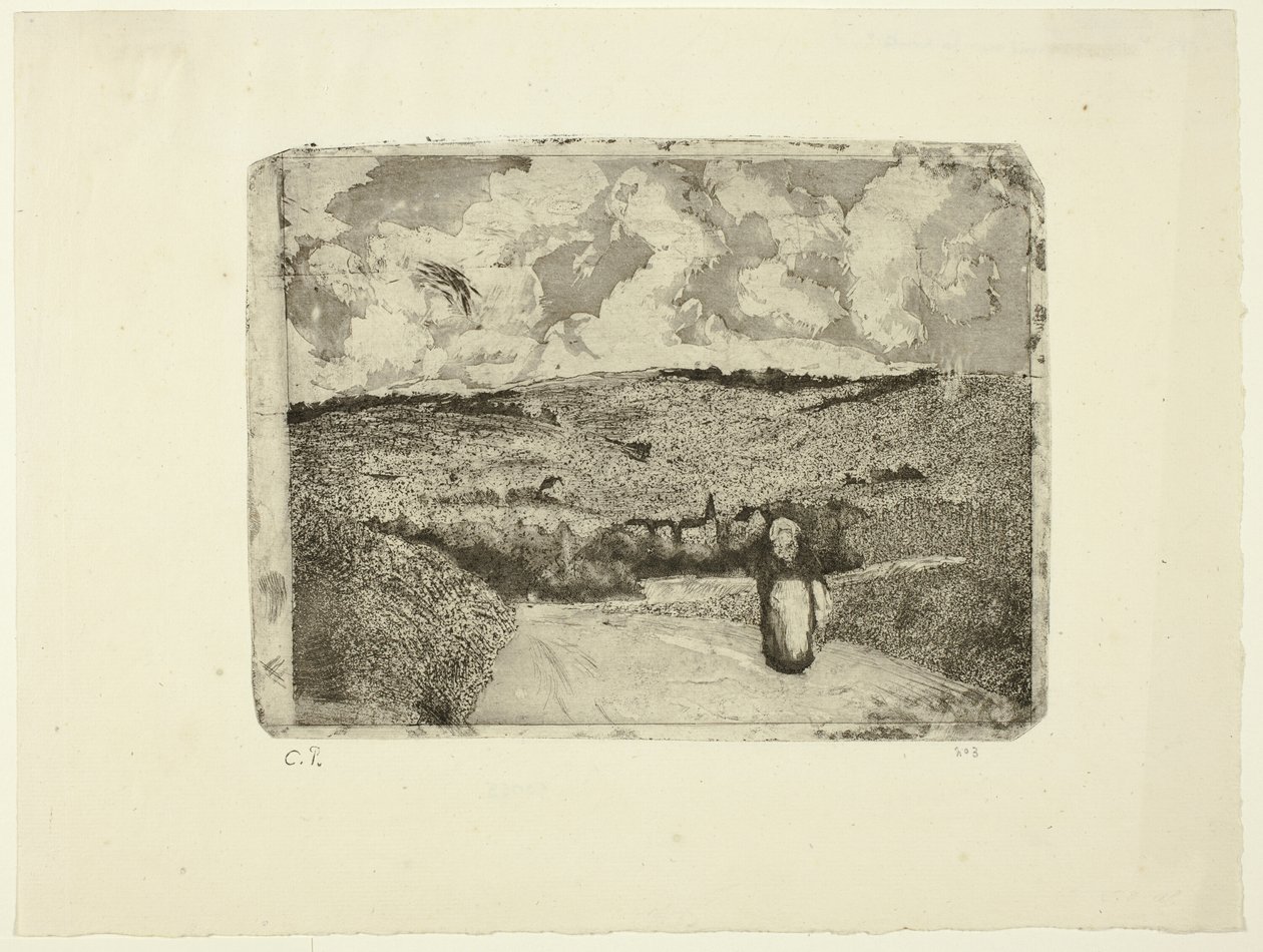 Yoldaki Kadın by Camille Pissarro