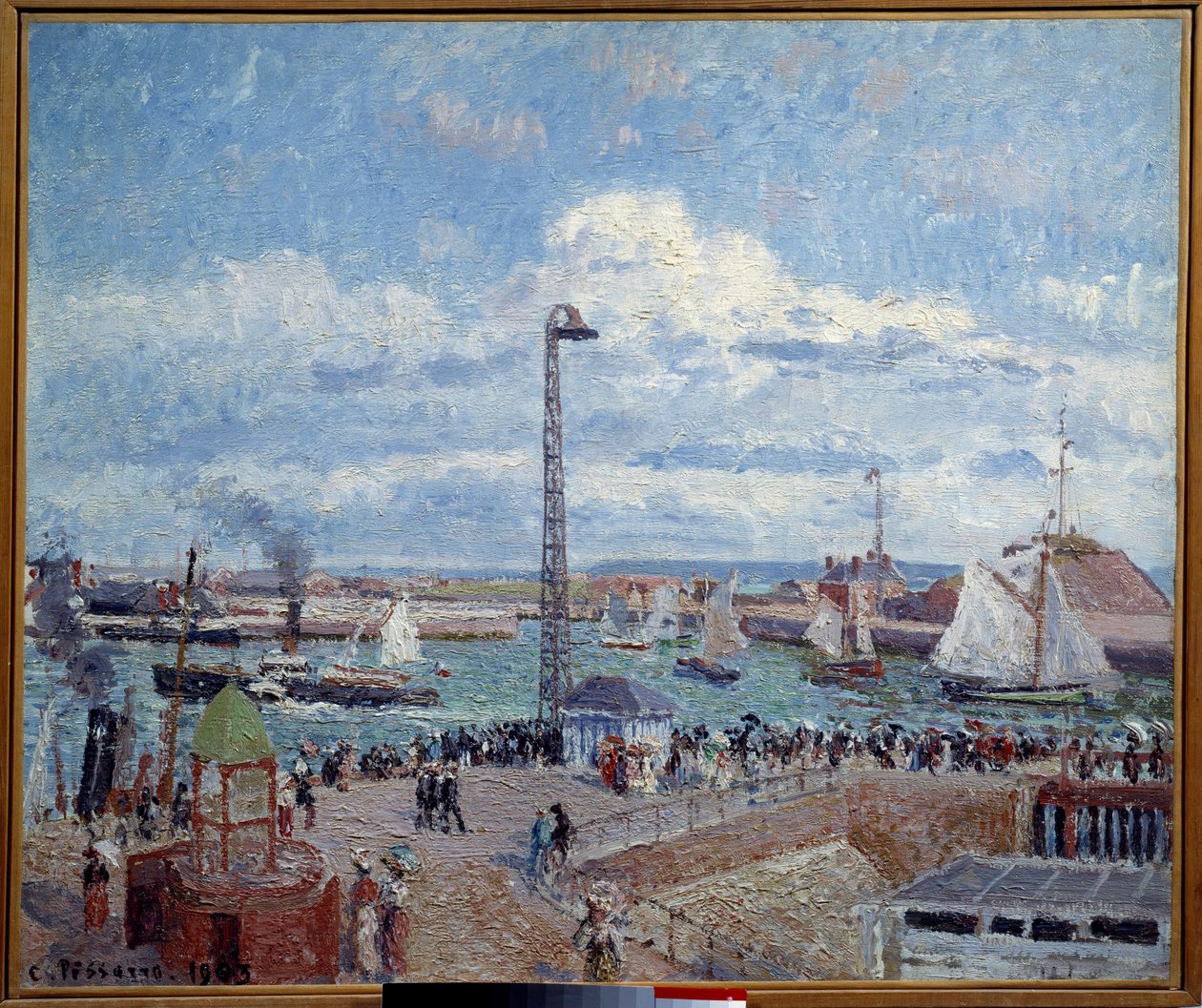 Le Havre limanının önündeki pilotlar koyu. Pissarro Camille