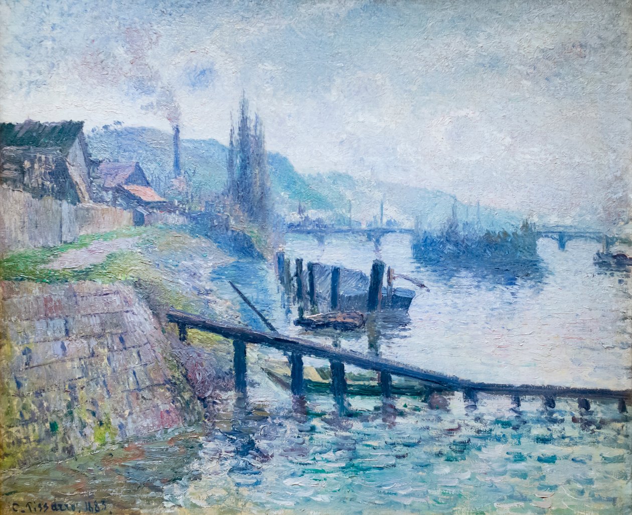 Rouen'deki Saint Catherine tepesi by Camille Pissarro