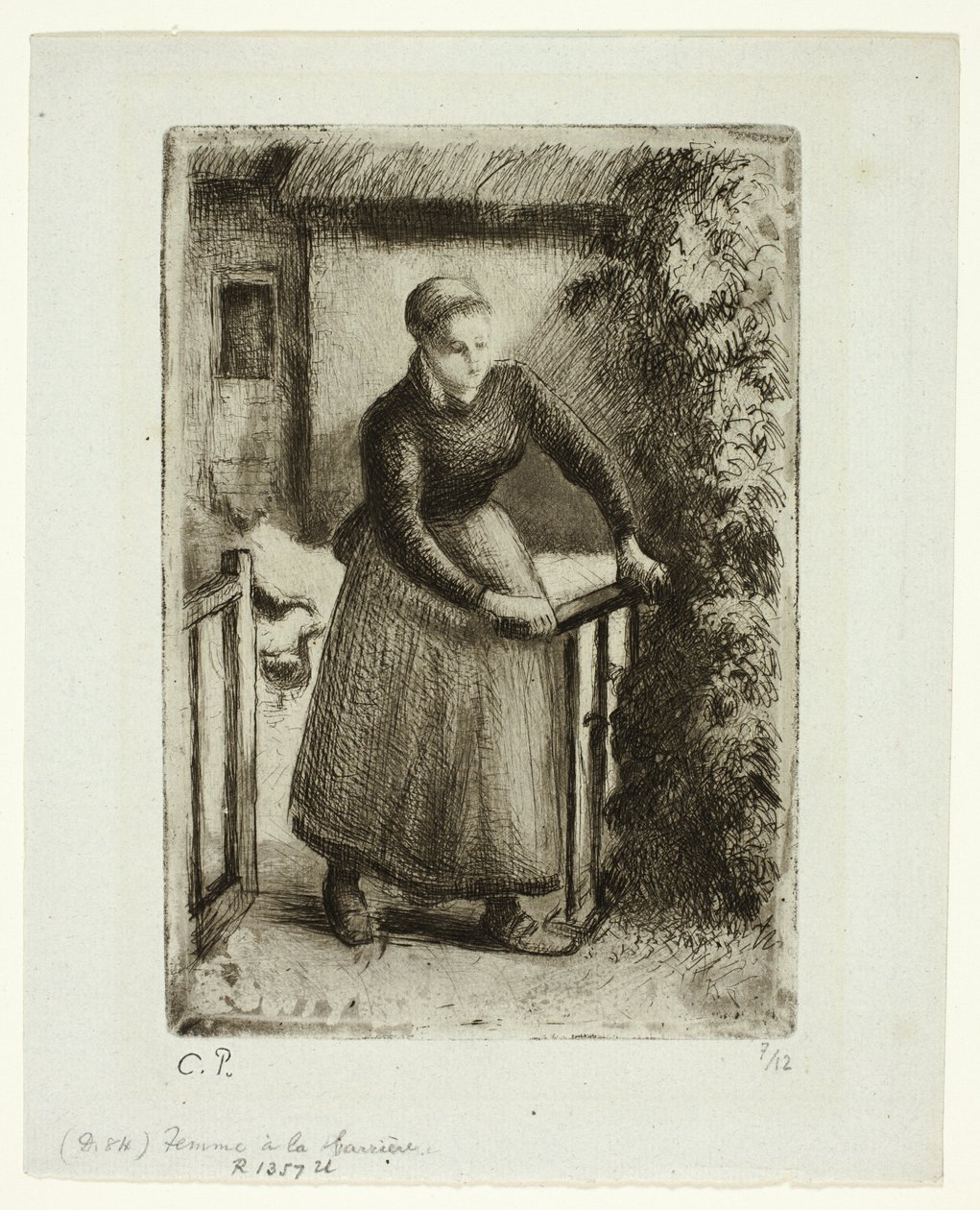 Kapıdaki Kadın by Camille Pissarro