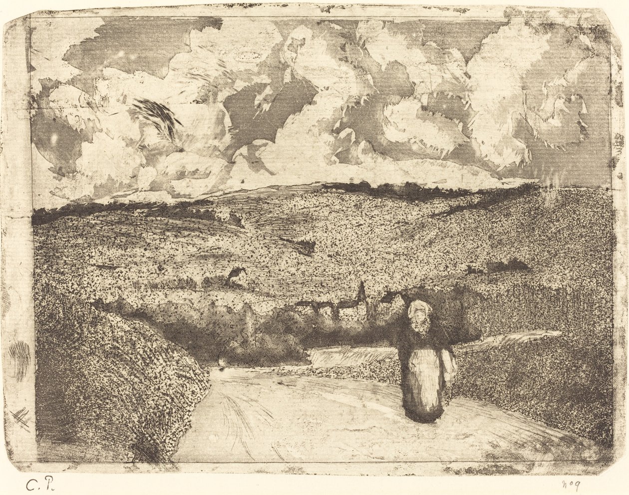 Yoldaki Kadın by Camille Pissarro