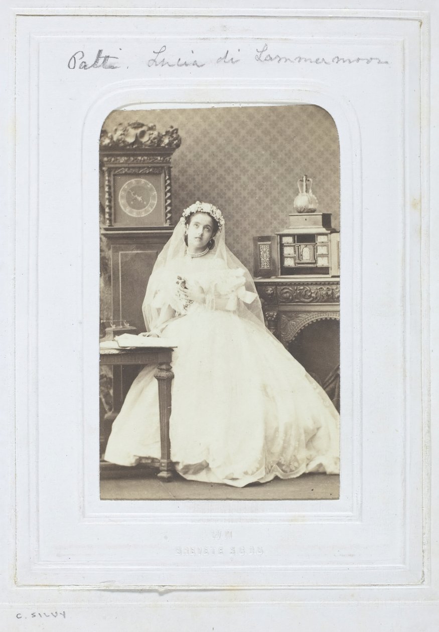 Adelina Patti, 1860-69. by Camille Silvy
