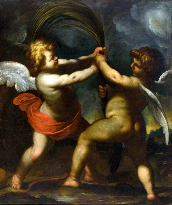 Eros ve Anteros by Camillo Procaccini