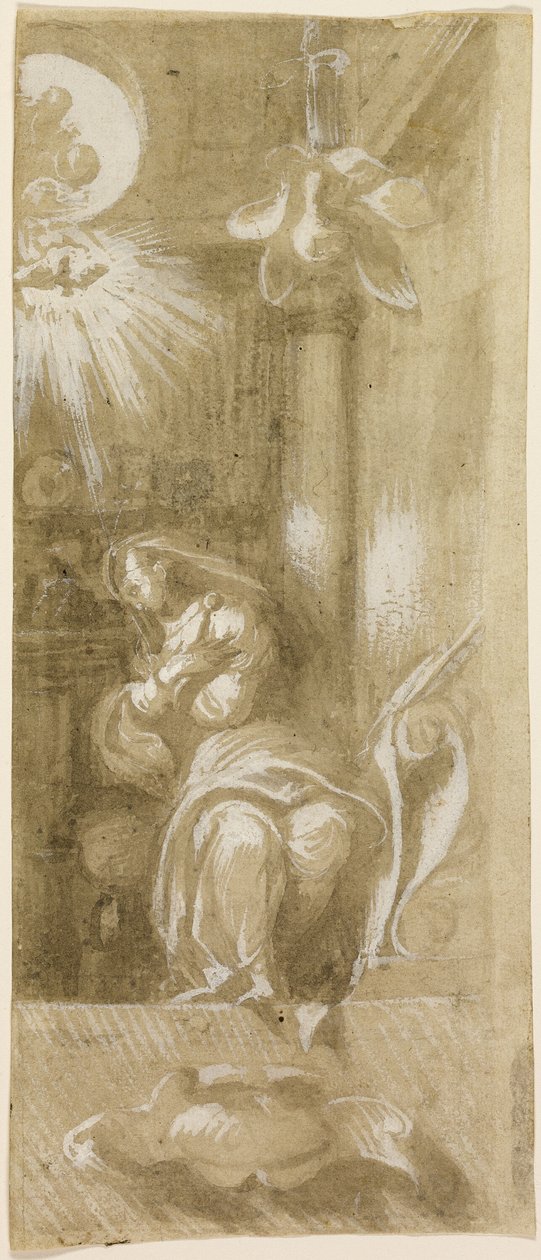 Virgin Annunciate için çalışma by Camillo Boccaccino