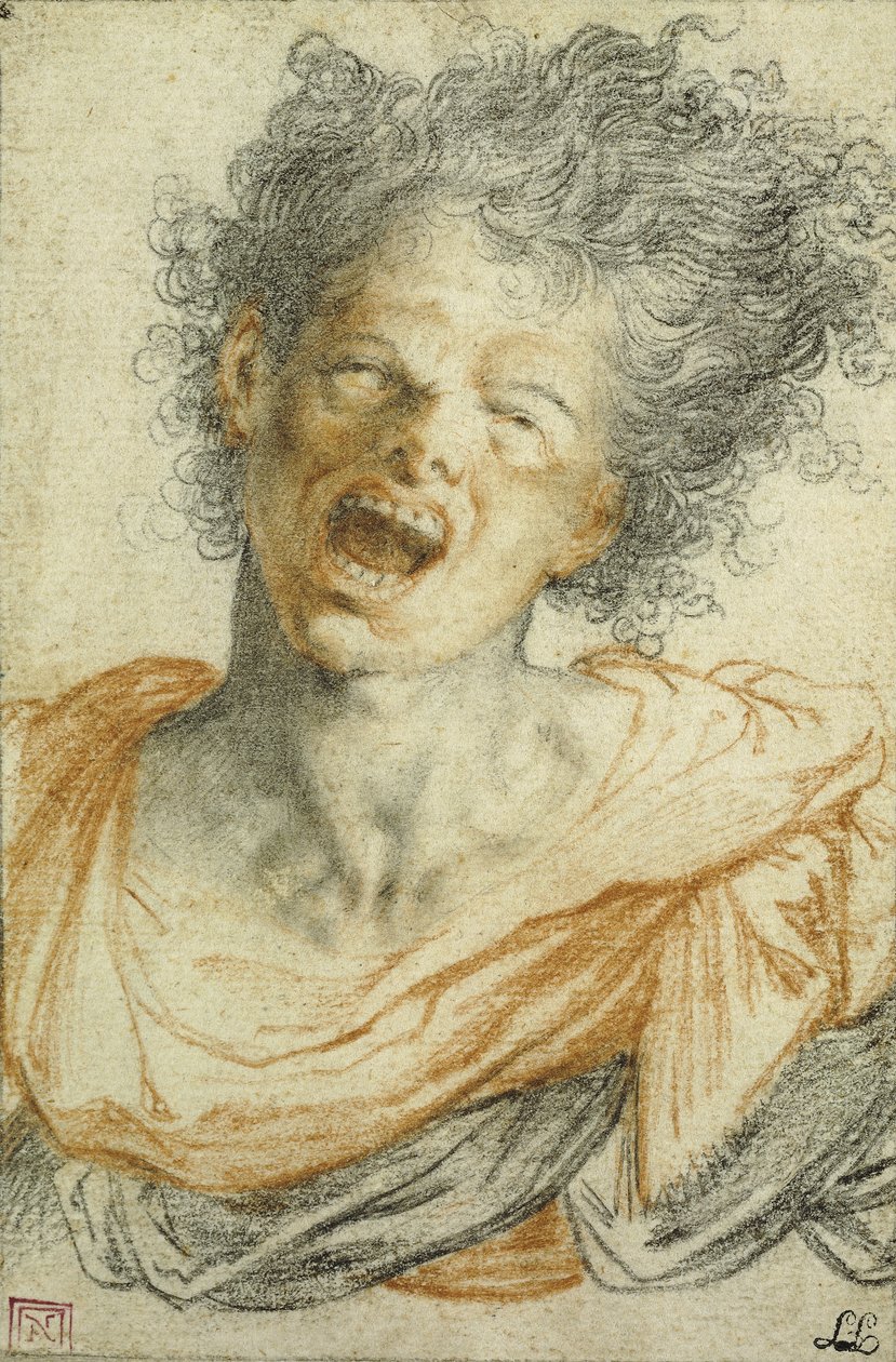 Bir Genç Adam Atış; Çığlık atan genç adam by Camillo Procaccini