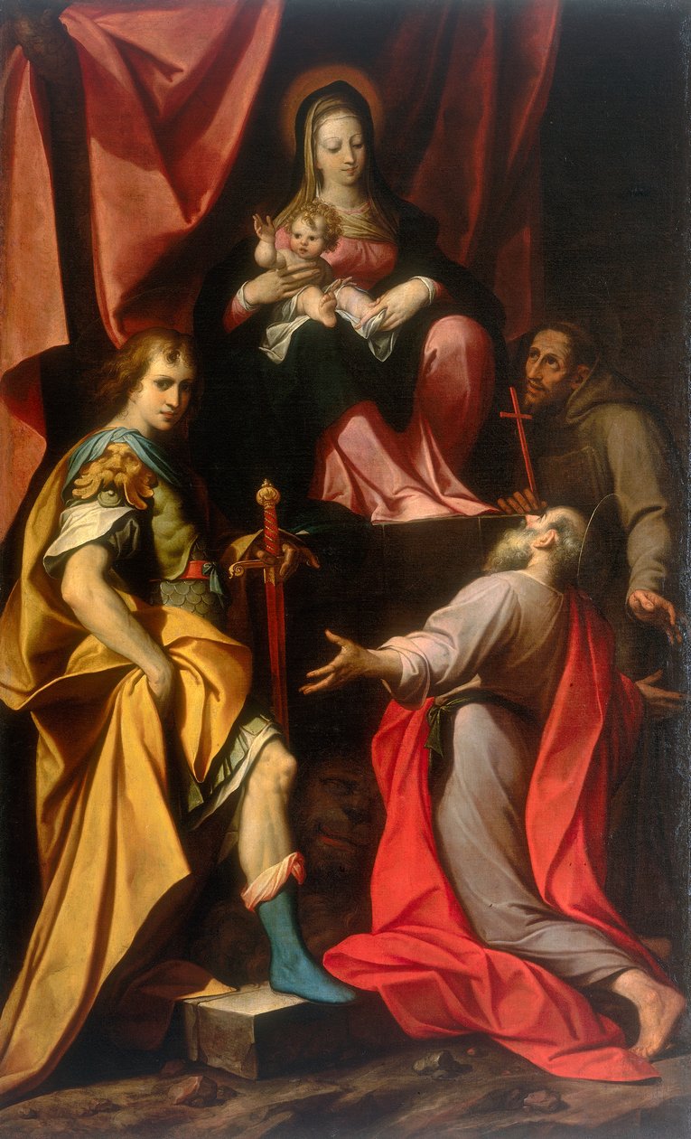 Çocuklu Madonna ve Azizler Vitale ve Jerome, Camillo Procaccini