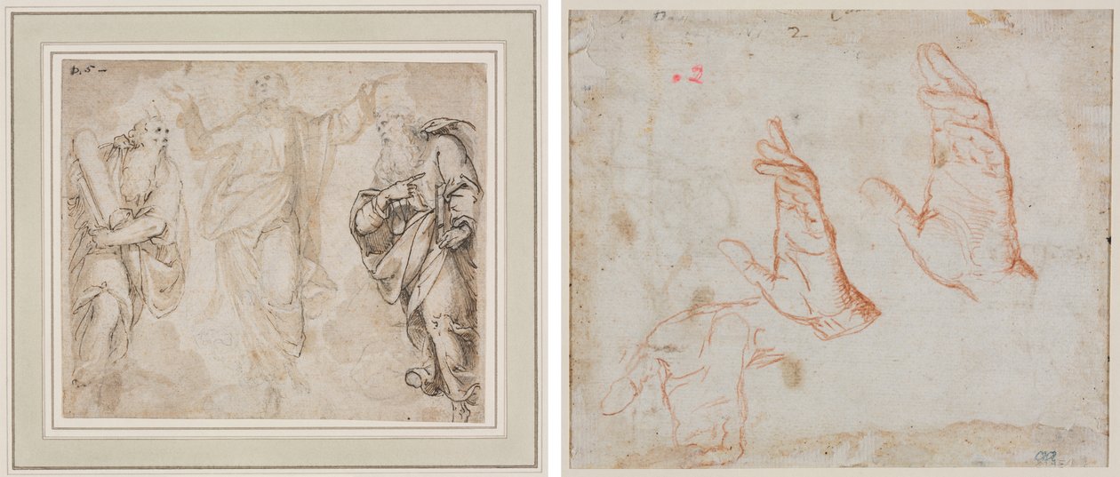 Başkalaşım (rekto); Ellerin Çalışması (versi) by Camillo Procaccini