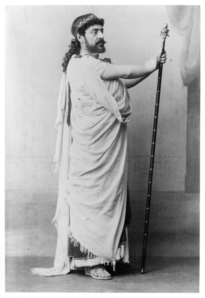 Mounet-Sully (1841-1916) Sophocles (MÖ 496-406) tarafından 'Oedipus Rex'te Oidipus olarak by Camus