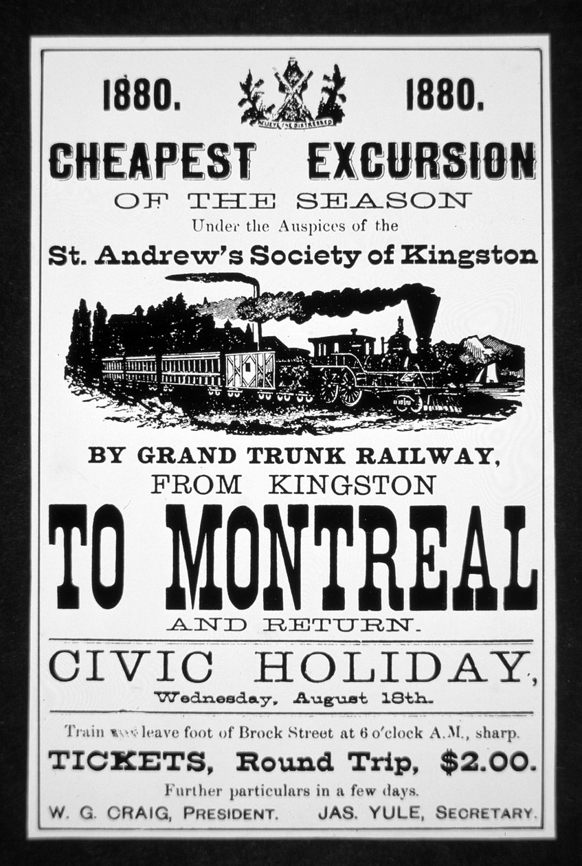 Grand Trunk Demiryolu Posteri by Canadian School