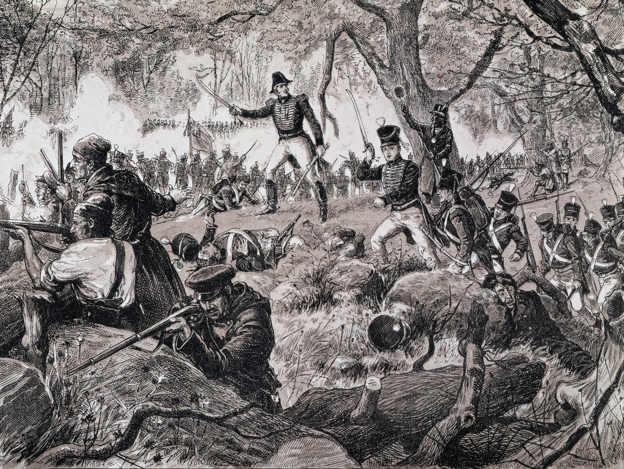 Chateauguay Savaşı, 26 Ekim 1813, 1880 by Canadian School