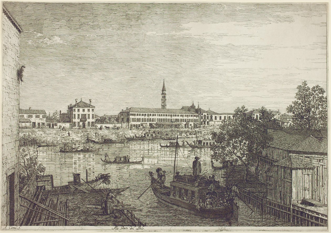 Ale Porte del Dolo, yaklaşık 1744 by Giovanni Antonio Canal