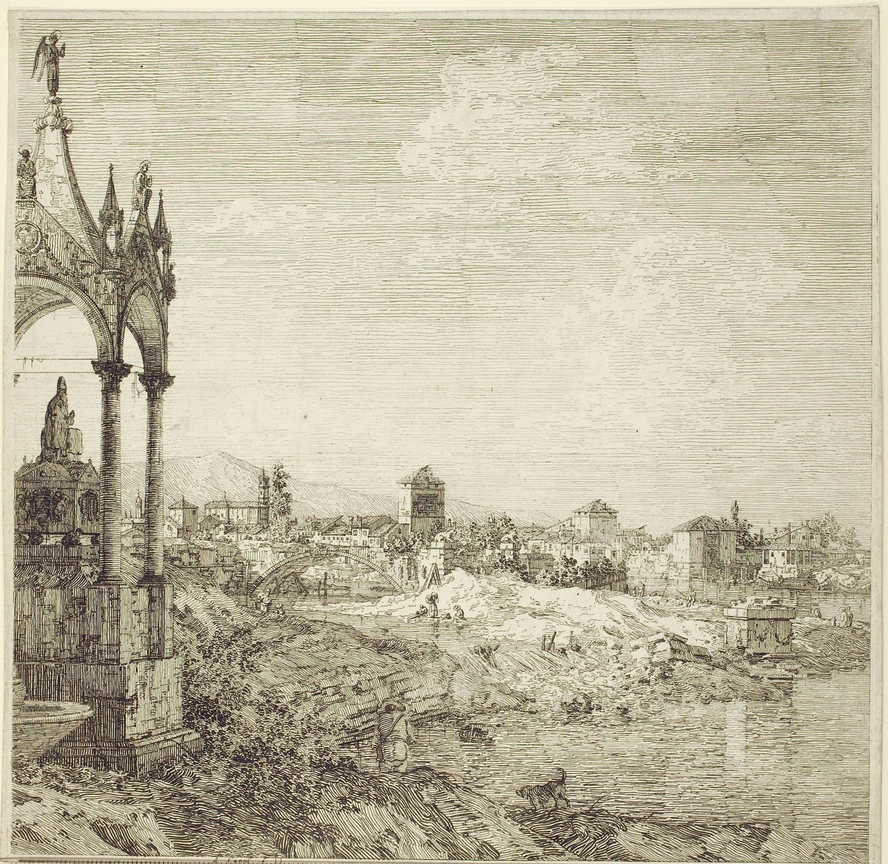 Piskopos Mezarı, 1744 by Giovanni Antonio Canal
