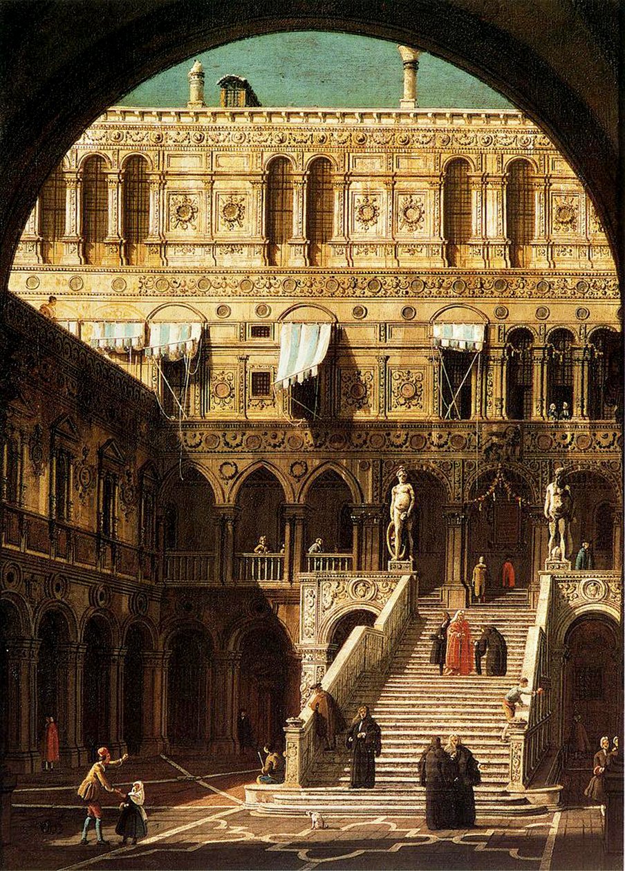 Devlerin Adımları, Venedik, 1765 by Giovanni Antonio Canal