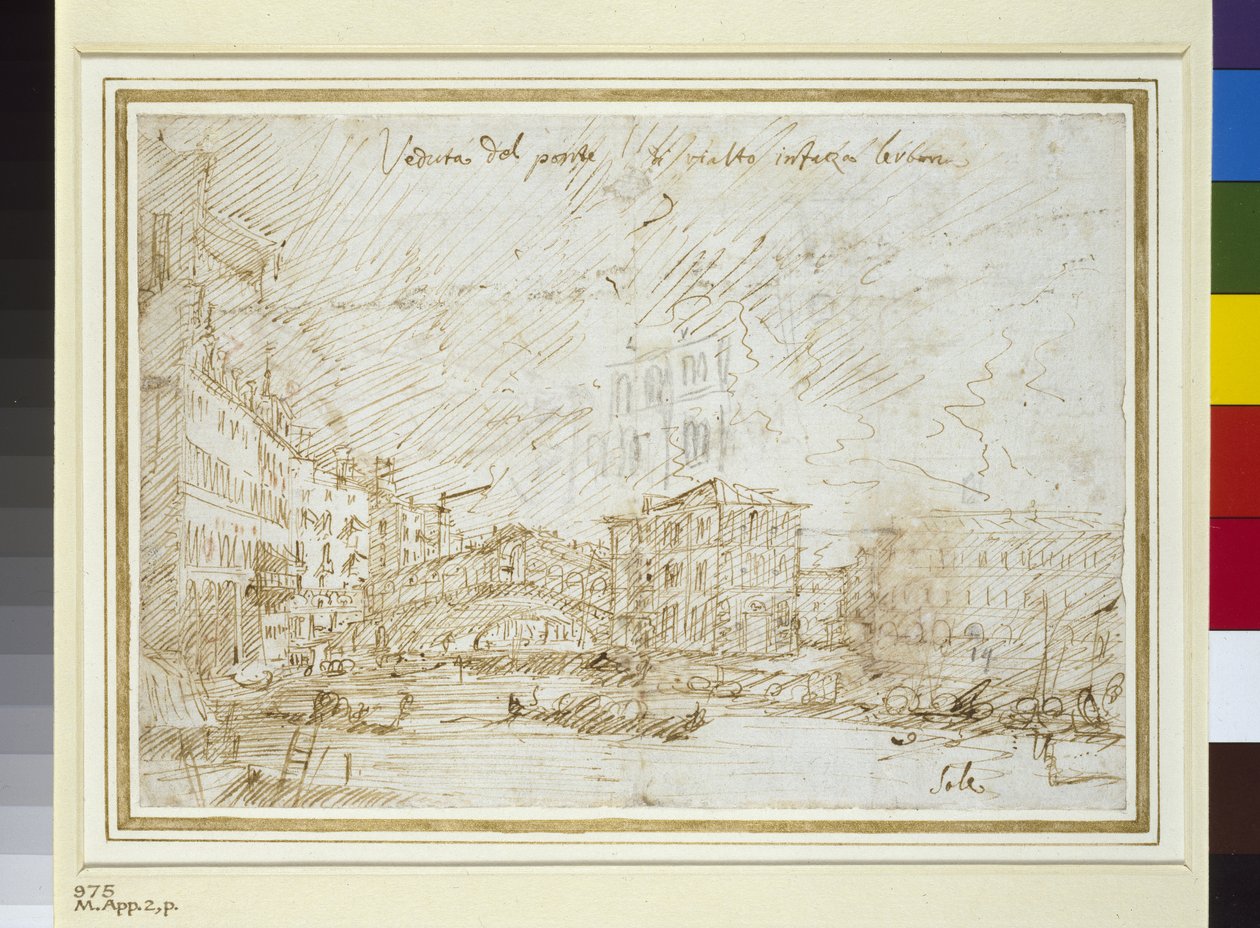 Rialto Köprüsü by Giovanni Antonio Canal