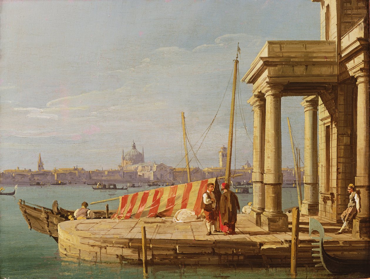 Dogano Rıhtımı, Venedik by Giovanni Antonio Canal