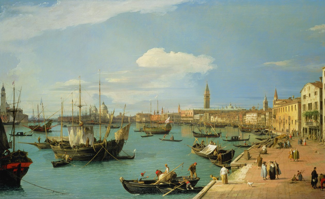 Batıya bakan Riva degli Schiavoni by Giovanni Antonio Canal