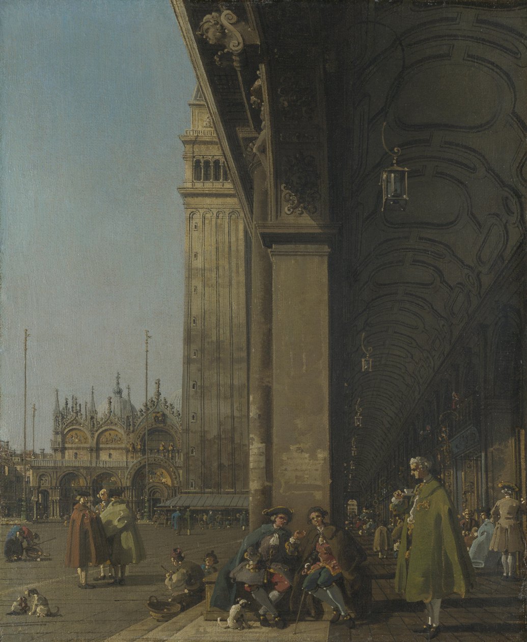 Venedik, Piazza San Marco ve Procuratie Nuove Colonnade by Giovanni Antonio Canal