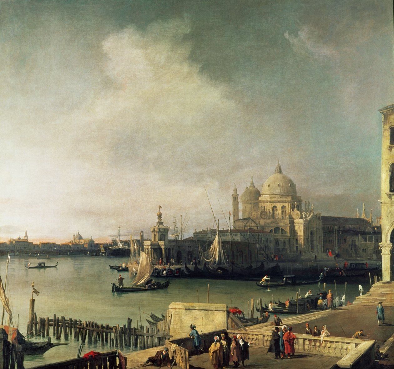 Venedik manzarası by Giovanni Antonio Canal