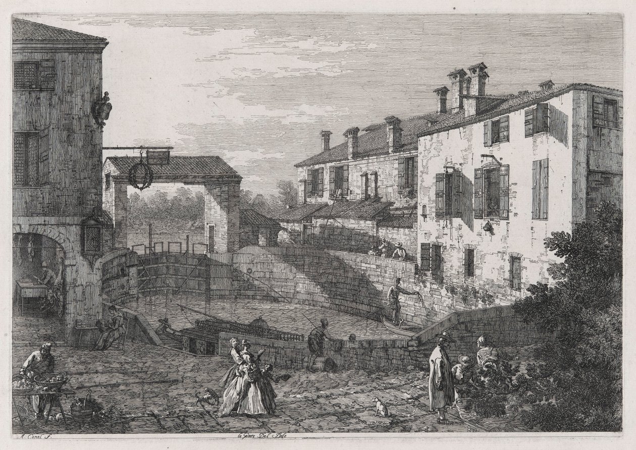 Vedute (Görüntüleme) dizisinden Le Porte Del Dolo (Dolo