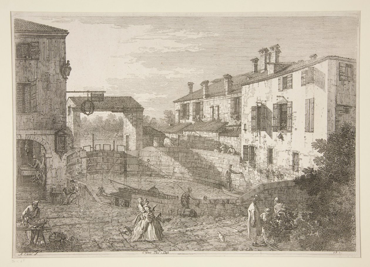 Vedute (Görüntülemeler) dizisinden Le Porte del Dolo (Dolo