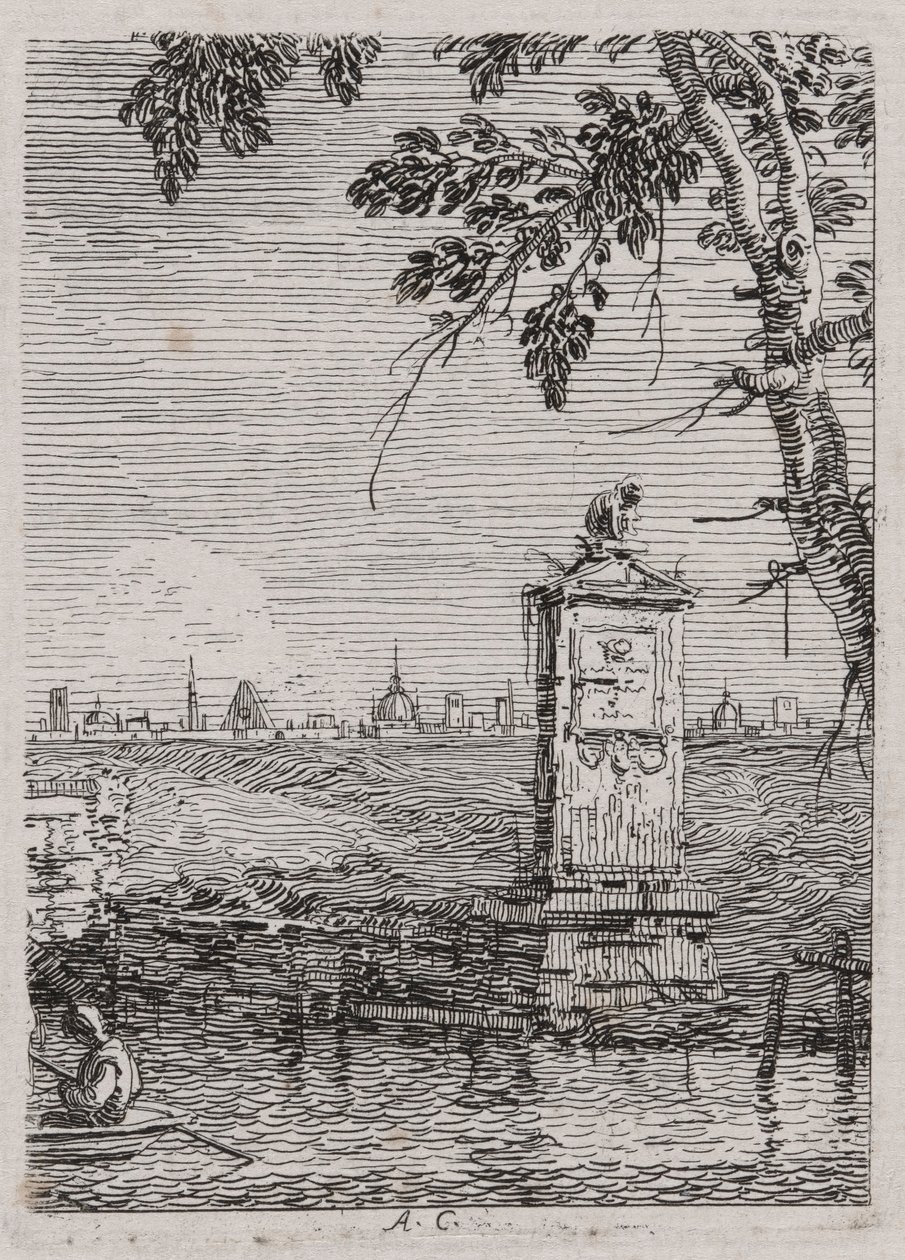Küçük Anıt, Vedute (Görüntüleme) dizisinden by Canaletto (Giovanni Antonio Canal)