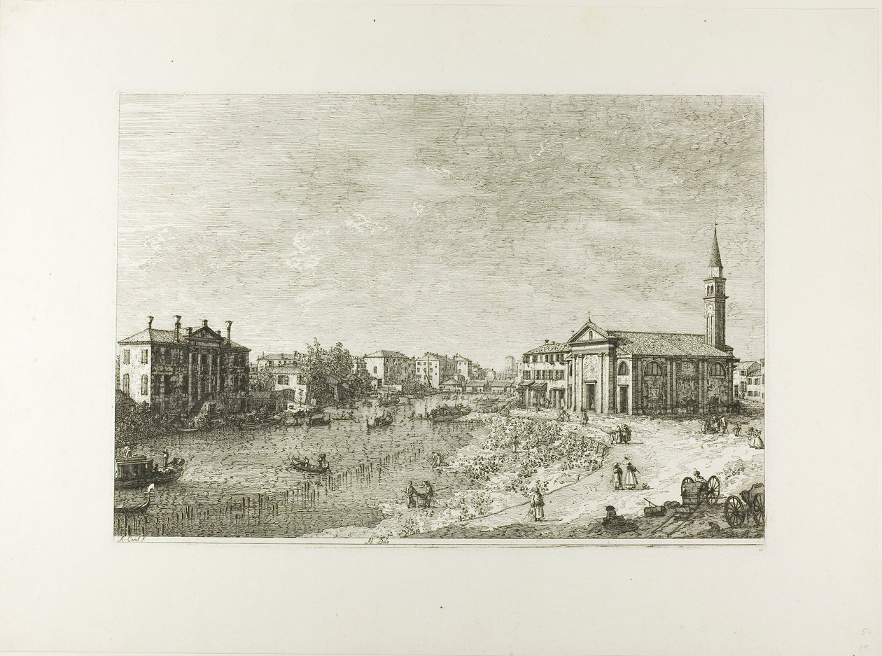 Al Dolo, Görünümlerden by Canaletto