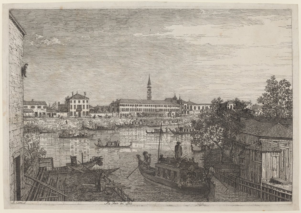 Ale Porte del Dolo, c. 17351746. by Canaletto